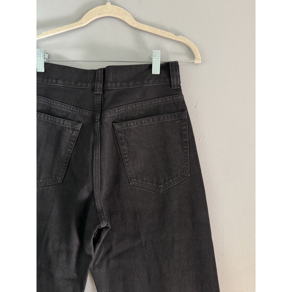 NWT Madewell The Balloon Jeans Black Size 24 Wide Leg Barrel 100% Cotton - Picture 7 of 11